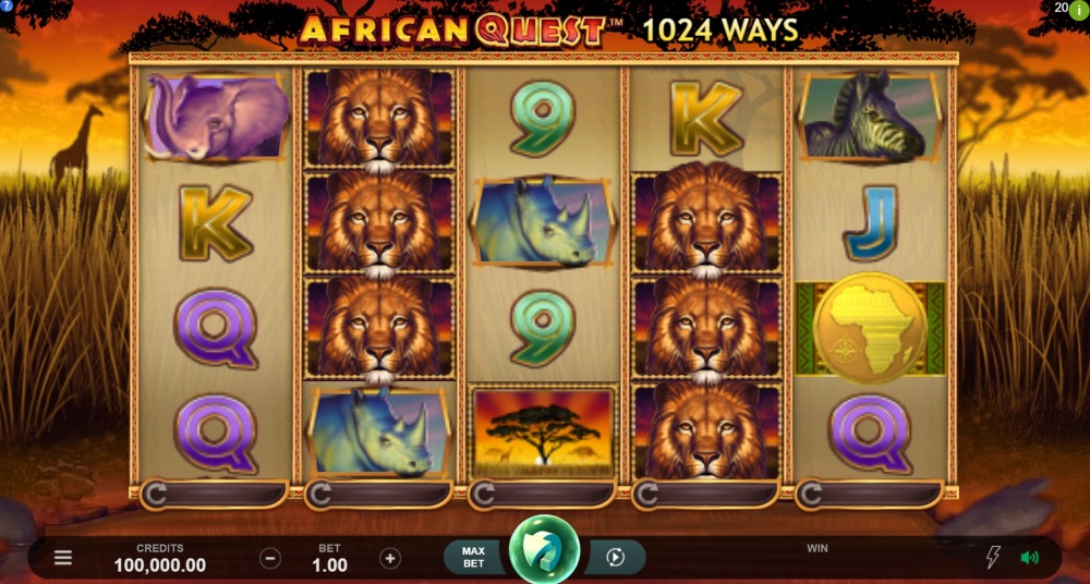 Игровые автоамты «African Quest» от казино Вулкан